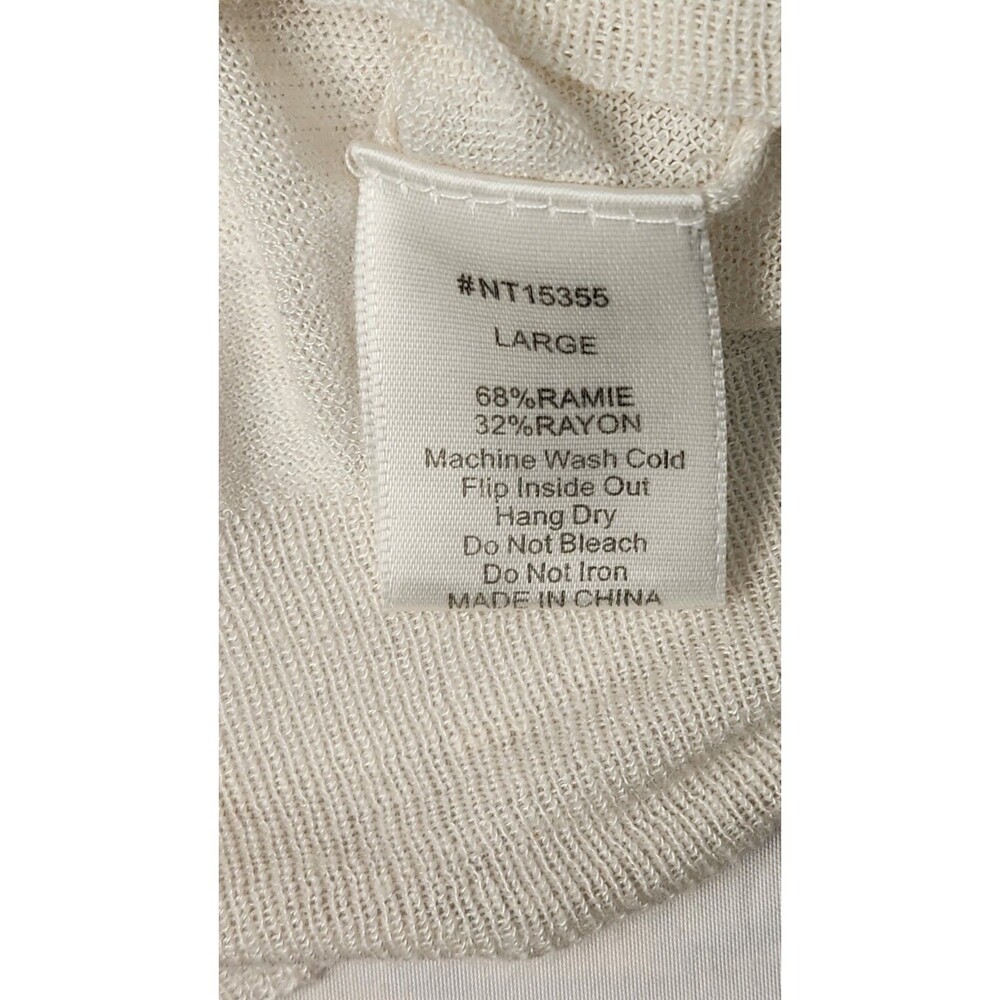 Lumiere Women Blue Long Sleeve Top Sz Large - Picture 8 of 9